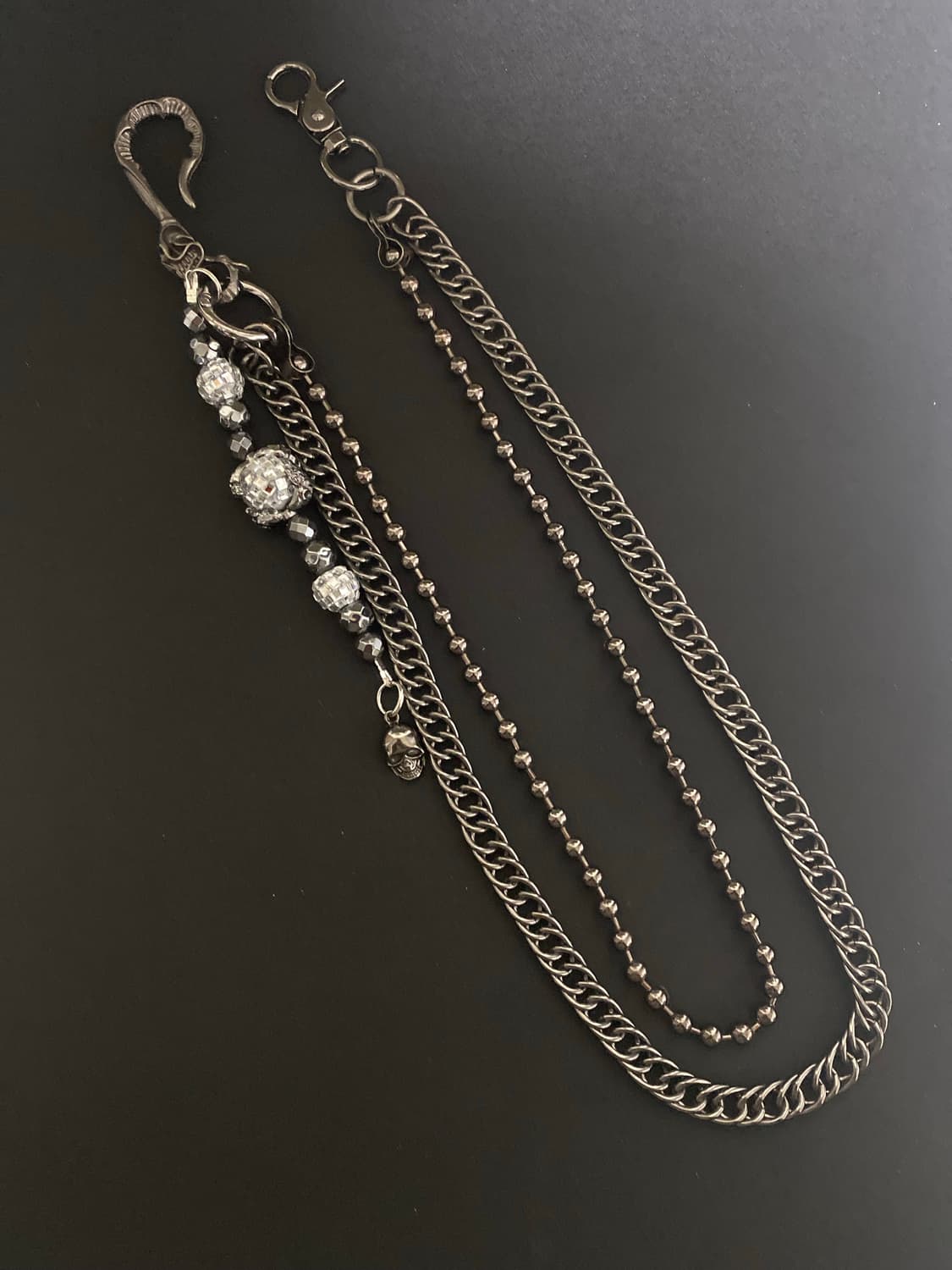 펑크 블럑  팬츠 체인 상품이미지5