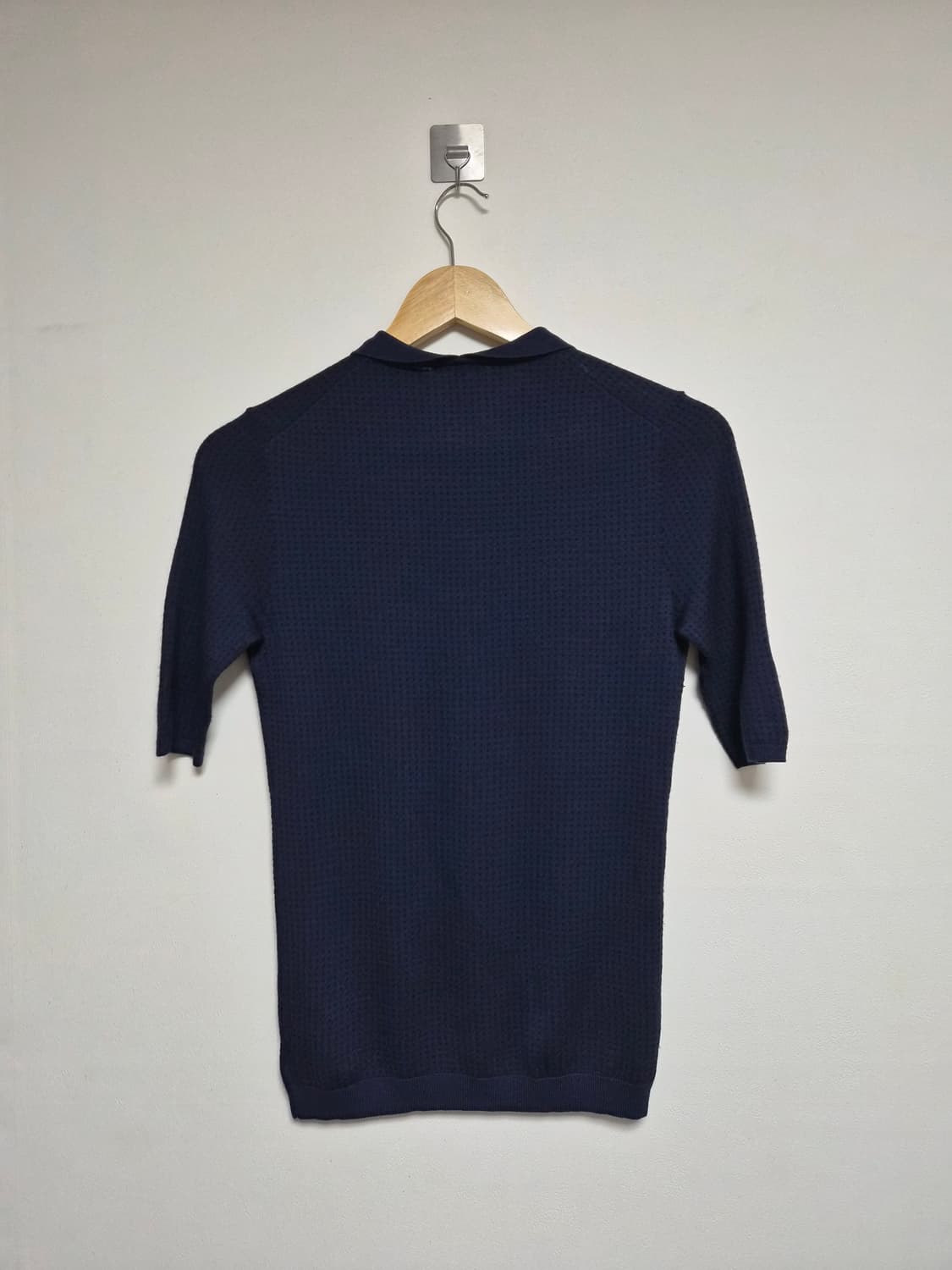 띠어리Theory 네이비 니트 카라티 S - T149 상품이미지2