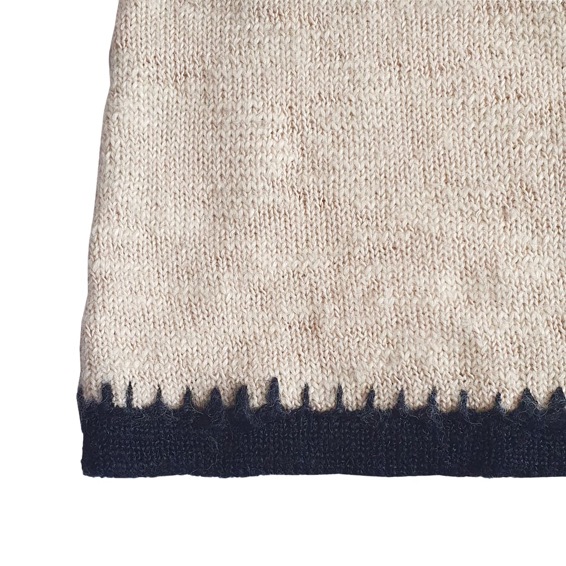 알파카 울 눈송이 반소매 니트 상품이미지5