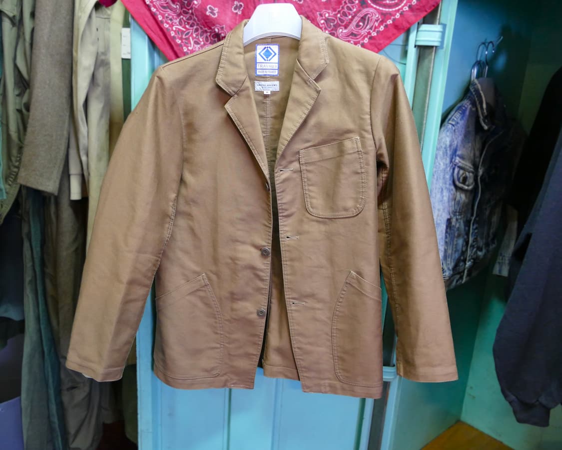 [M] 유나이티드 애로우즈 X 트라보 프렌치 워크 자켓 브라운 컬러 상품이미지1