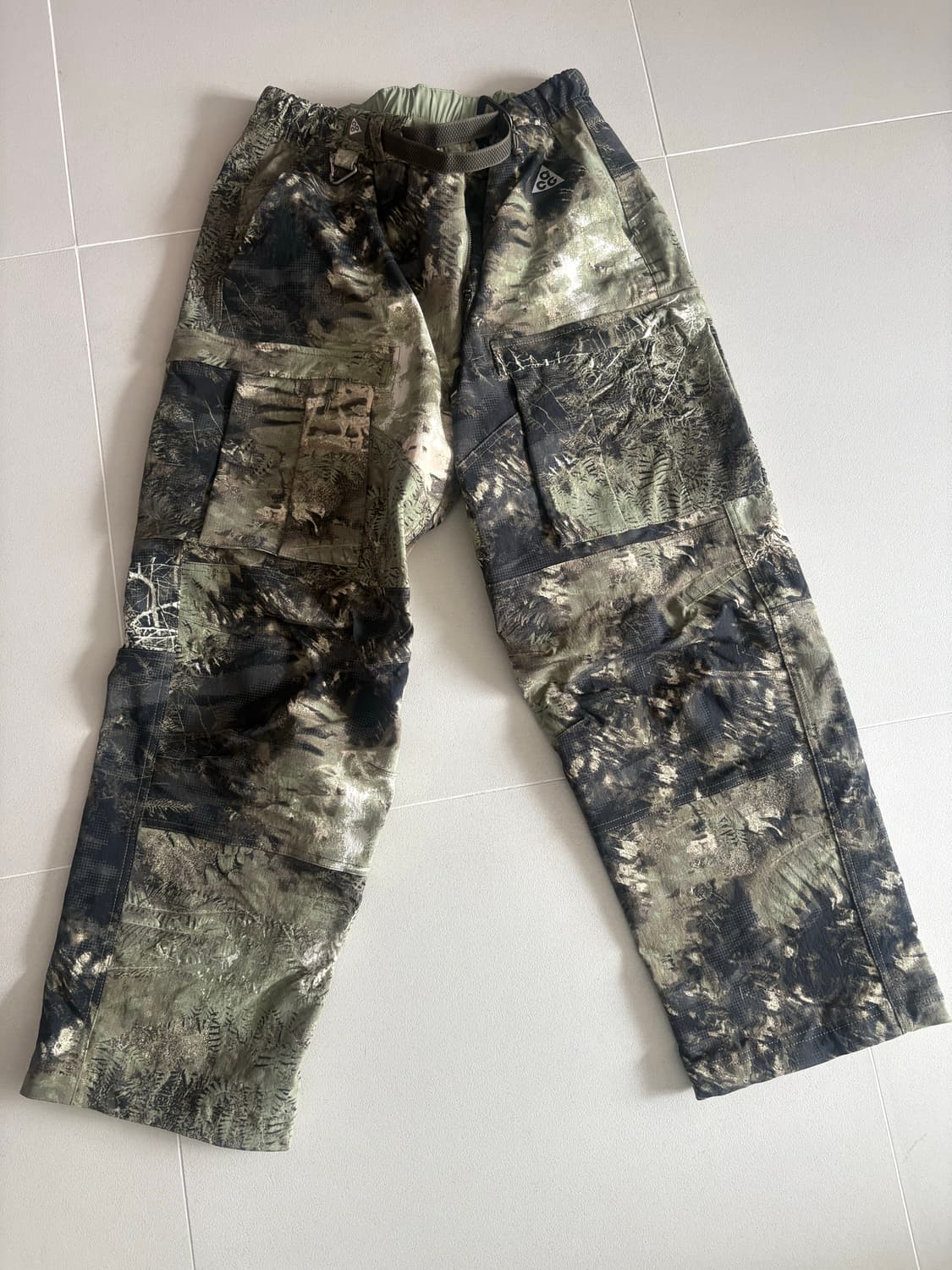 나이키 ACG 스미스 서밋 올오버 프린트 카고 팬츠 오일 그린 L 상품이미지1