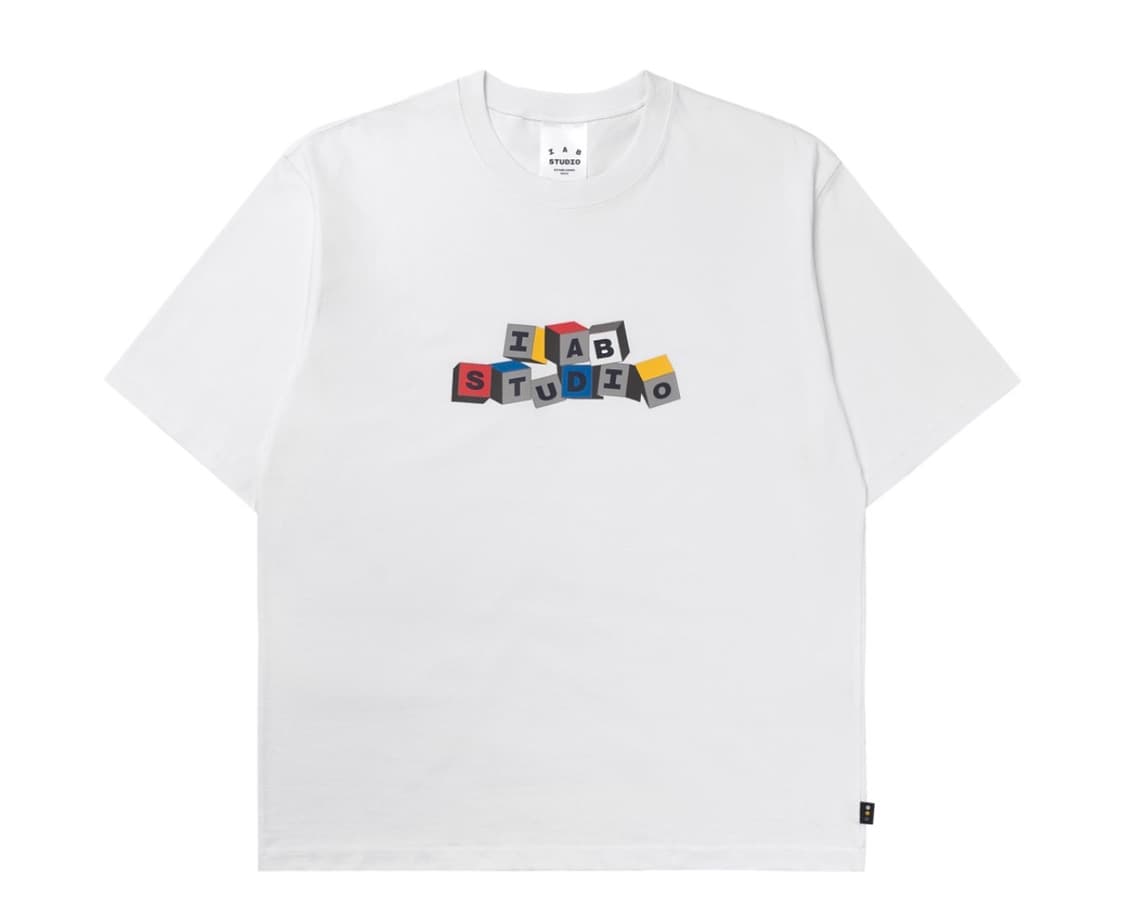 아이앱 스튜디오 티셔츠 블록 화이트 상품이미지1