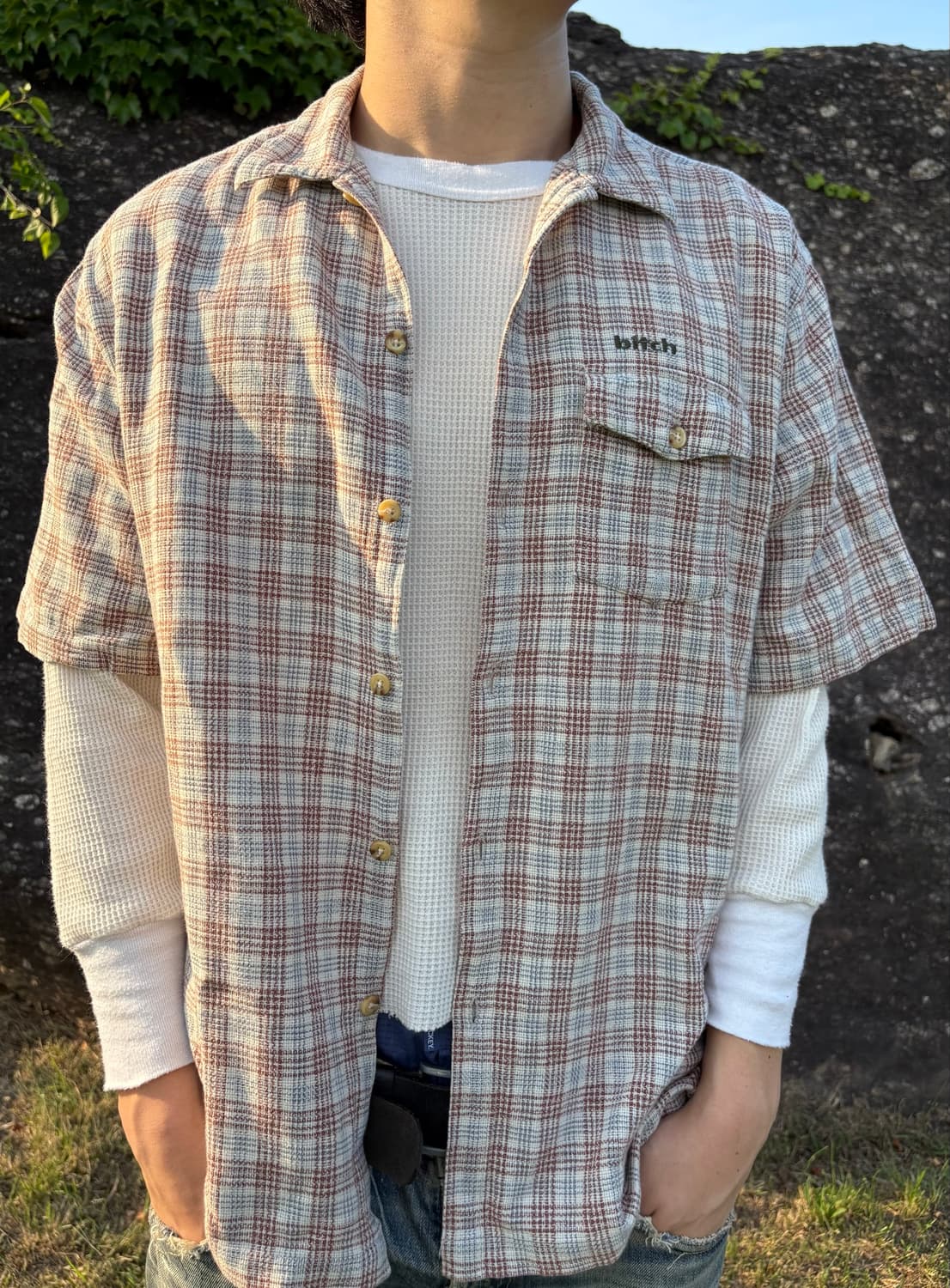 90s Bitch Skateboards Checkered Shirts 상품이미지2