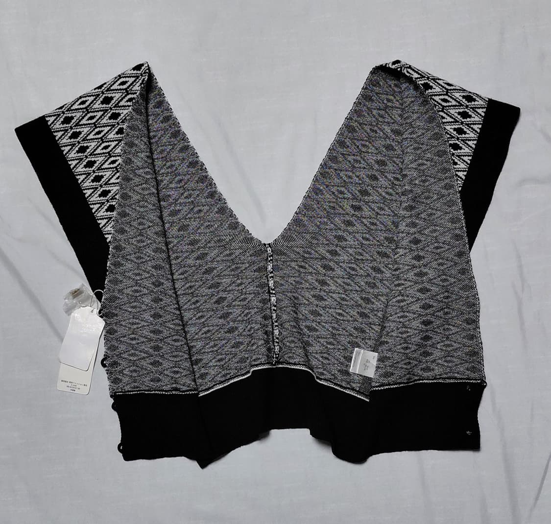 [새상품] Riche glamour 패턴 브이넥 니트 베스트 (M) 상품이미지8