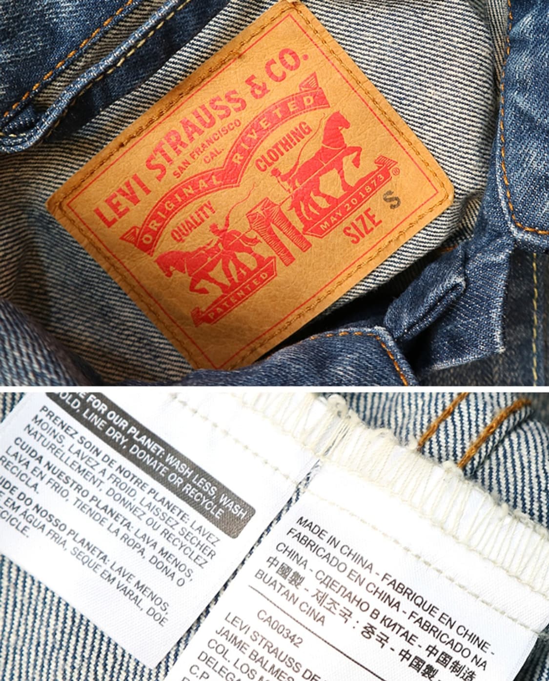 
LEVIS 리바이스 워싱 가공 데님자켓
S 상품이미지7