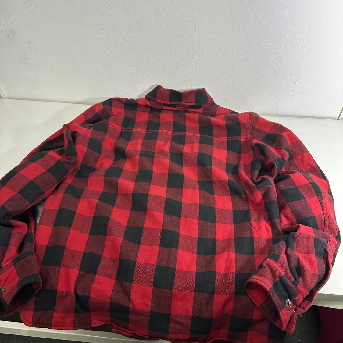 L MOOEKA 바둑판체크 팔꿈치패드 바이크자켓 상품이미지5