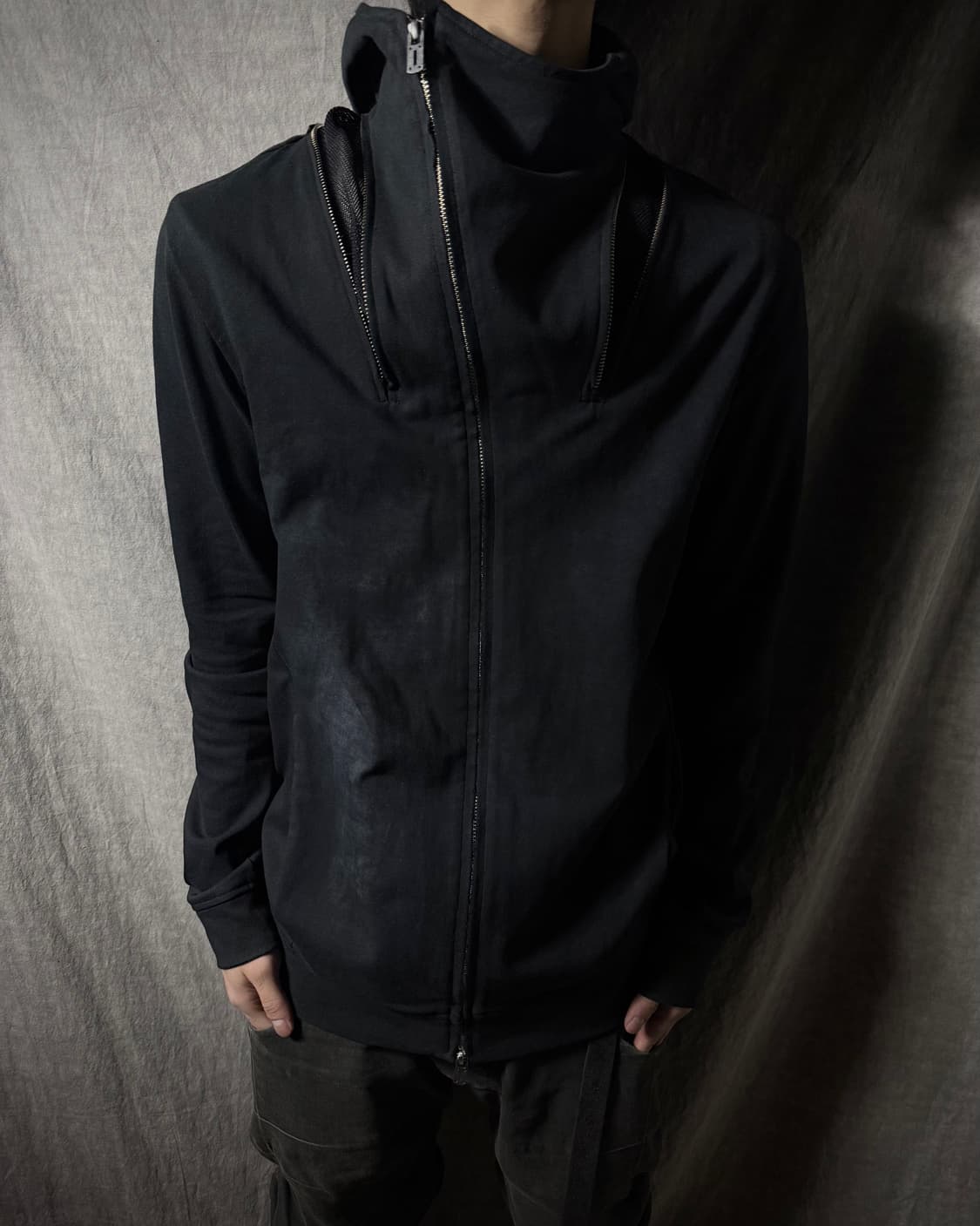 D.HYGEN Asymmetrical Zip Hoodie Jacket   상품이미지1