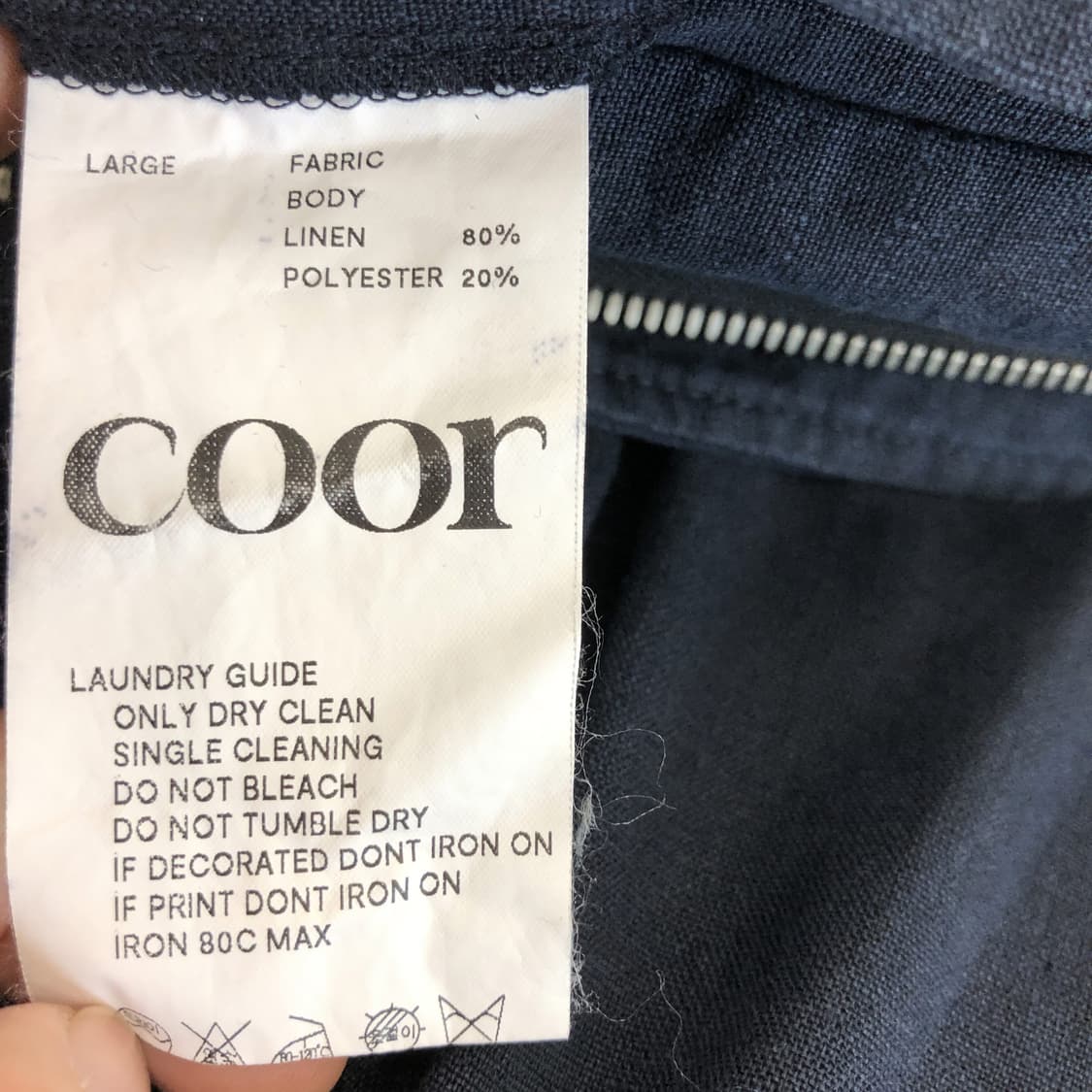 coor 쿠어 오버사이즈드 린넨자켓 L 상품이미지6