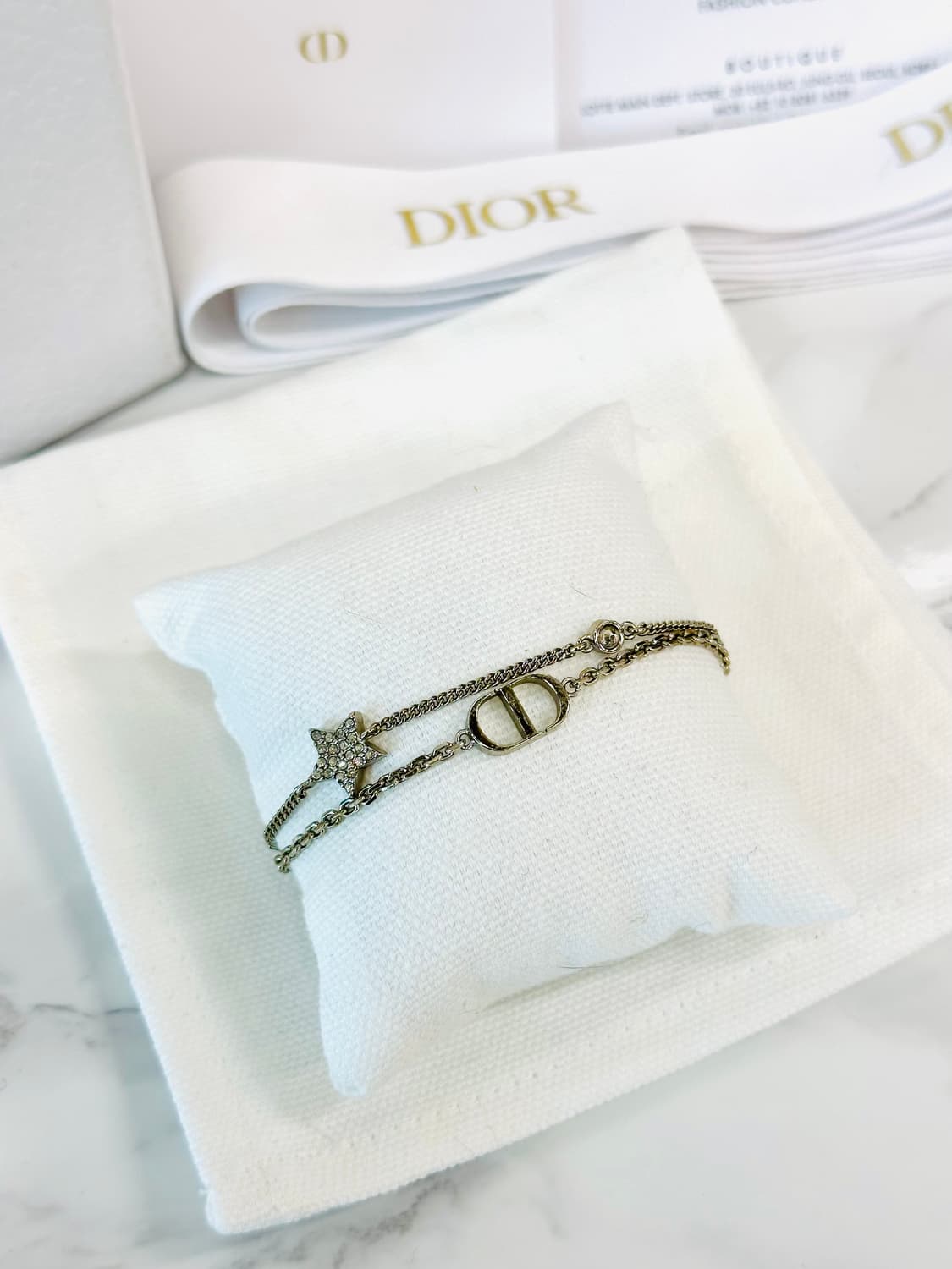 디올 쁘띠 더블 크리스탈 팔찌 상품이미지2