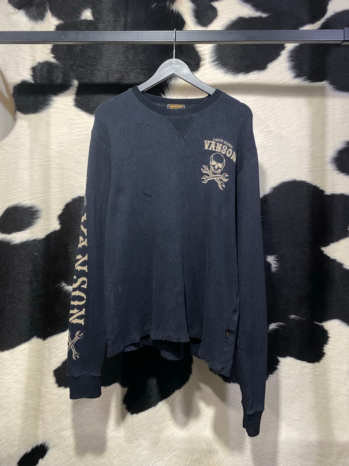 Vanson leathers 해골 프린팅 니트 상품이미지2