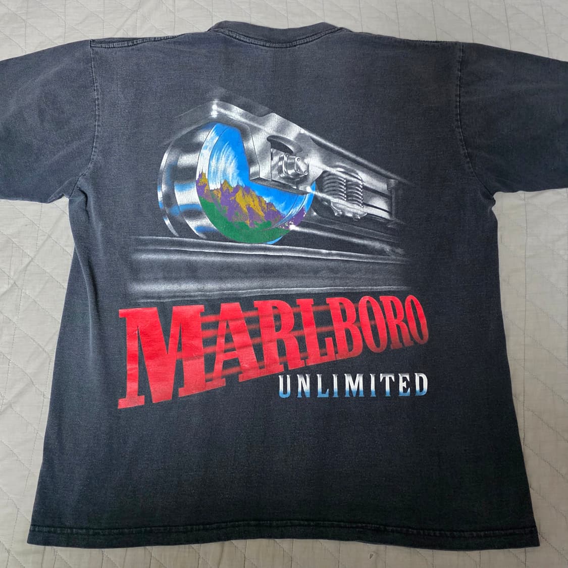 [XL] 90s 빈티지 말보로 언리미티드 트레인 티셔츠 ver 페이드 상품이미지1
