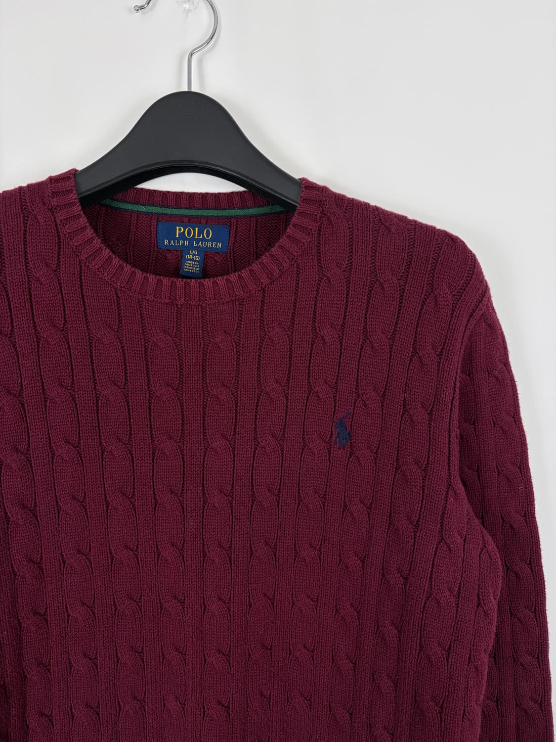 a195) 폴로랄프로렌 포니 케이블니트 상품이미지2