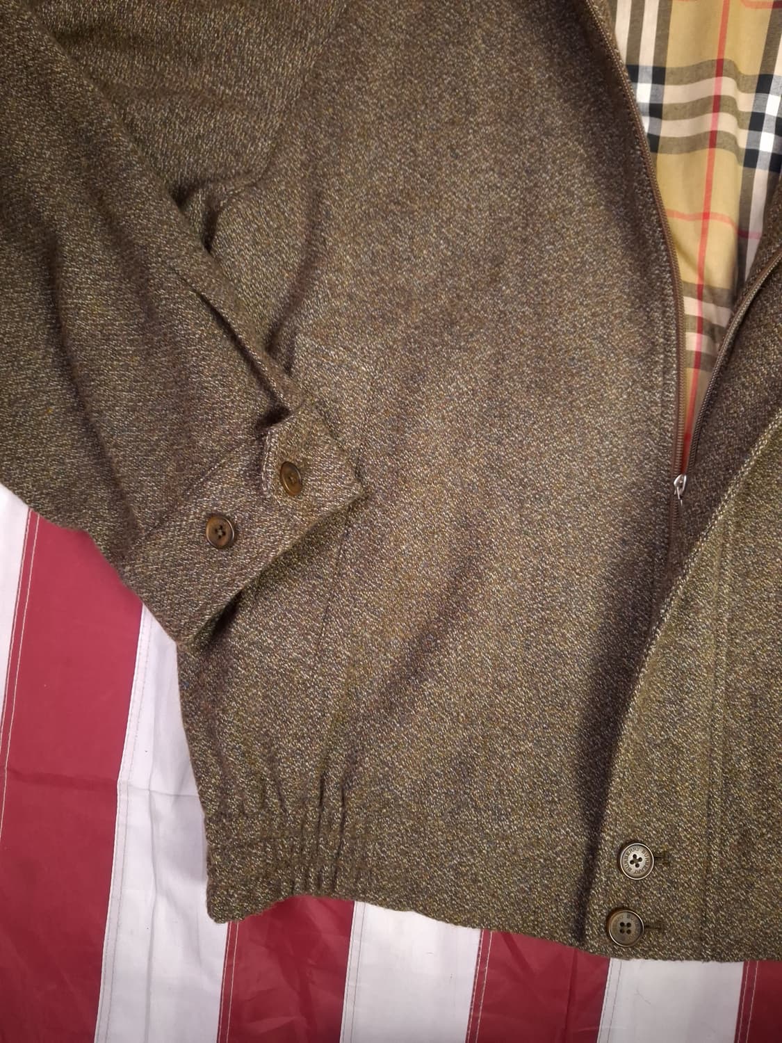 새제품 오리지날 미국제조 버버리 울 헤링턴 자켓 상품이미지8