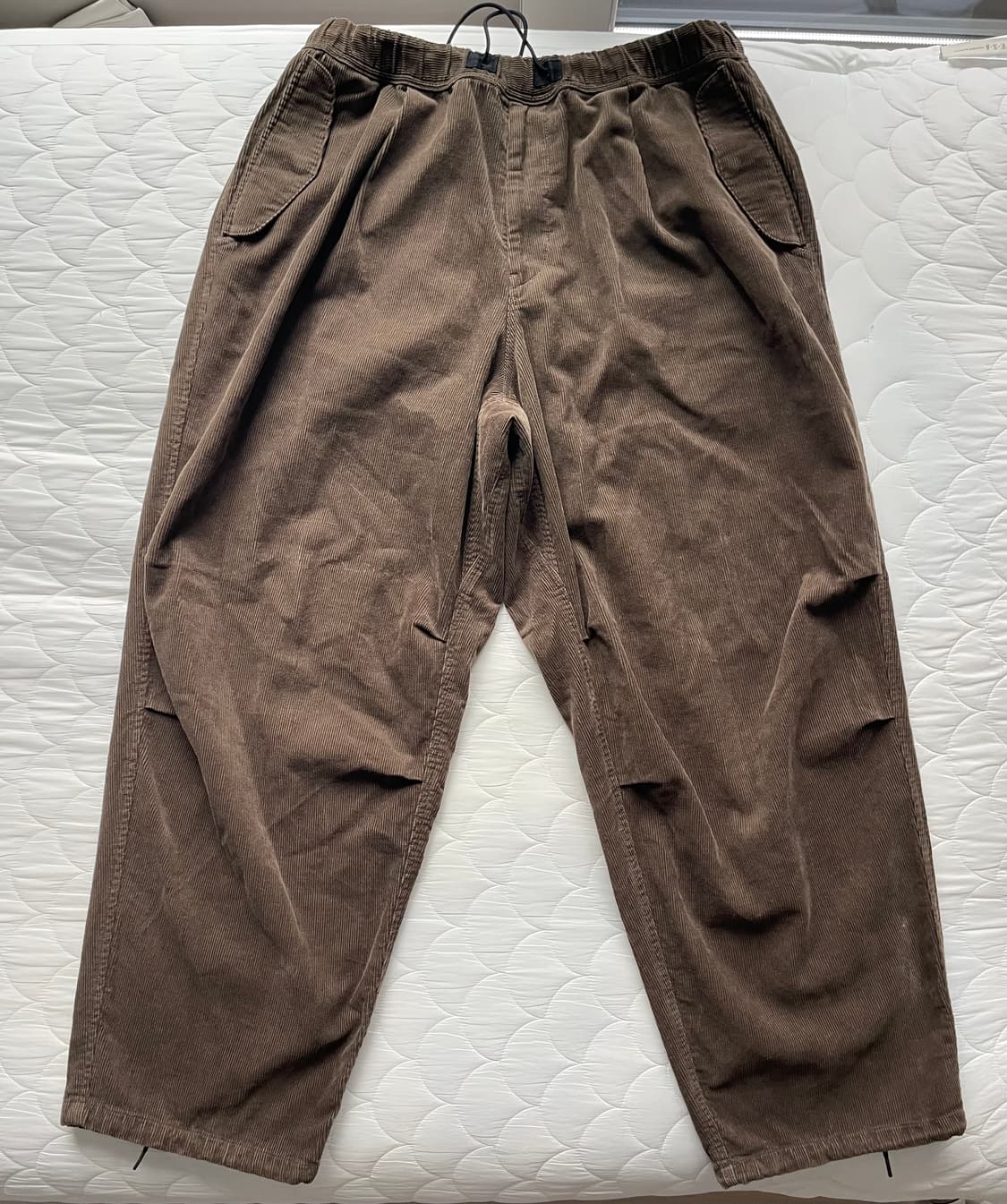모이프 wide service pants brown corduroy 상품이미지1