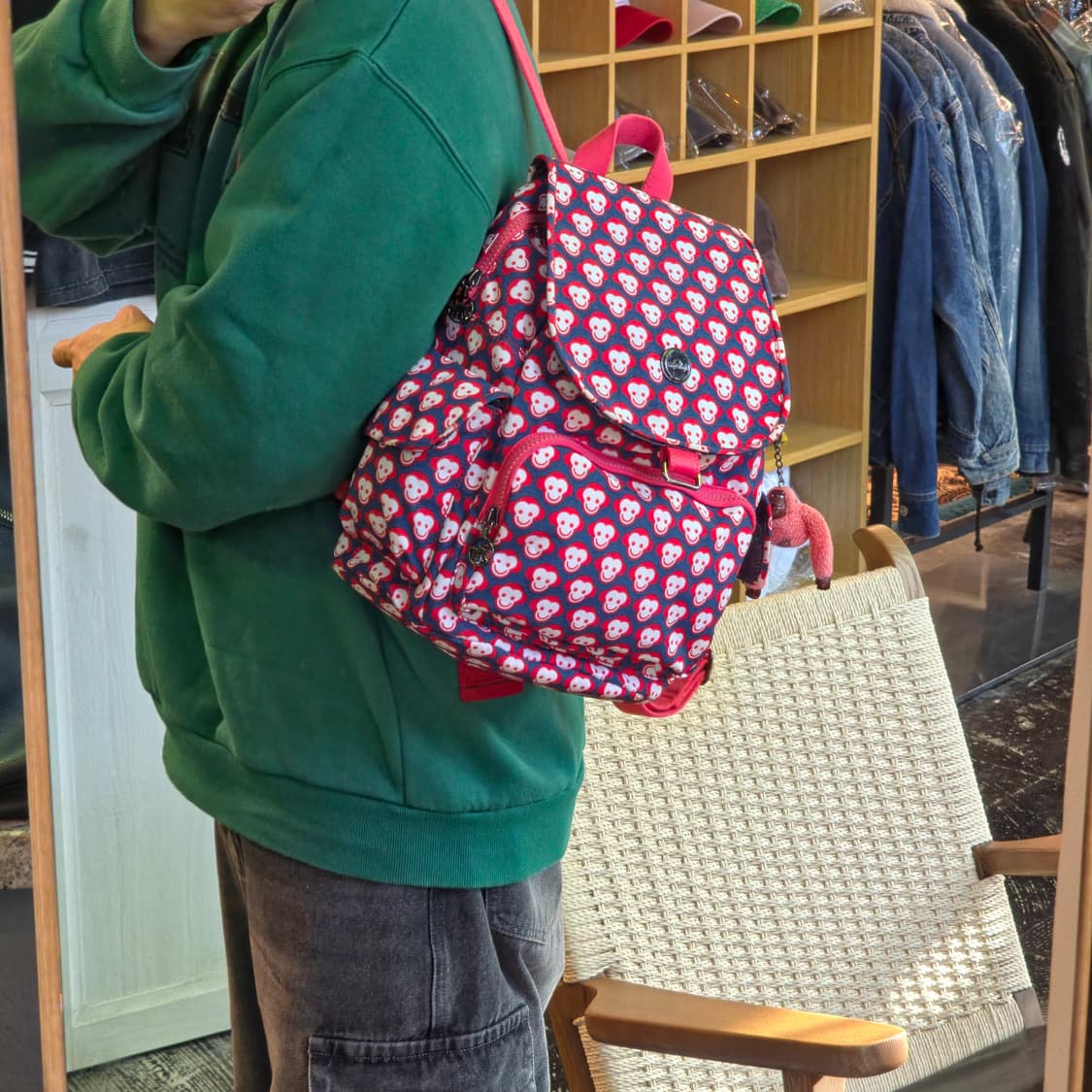 키플링 고릴라 패턴 백팩 가방 상품이미지2