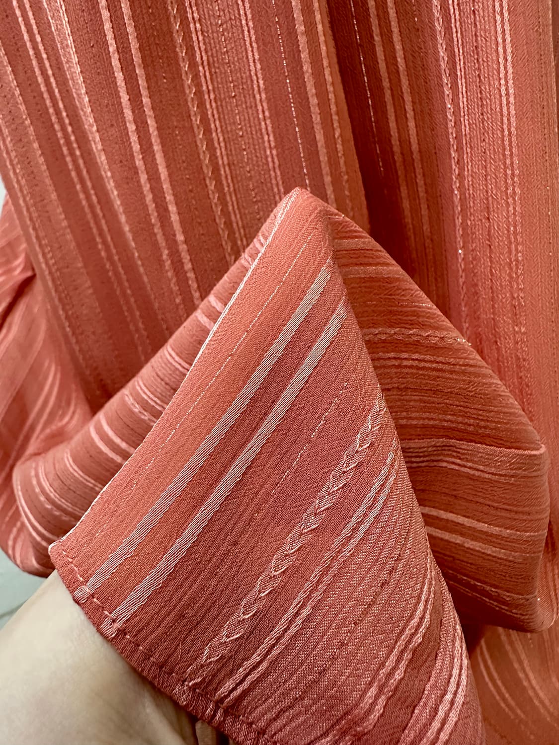 일본빈티지 Axes Femme엑시즈팜진주비즈 홀터넥 쉬폰블라우스 원피스 상품이미지6