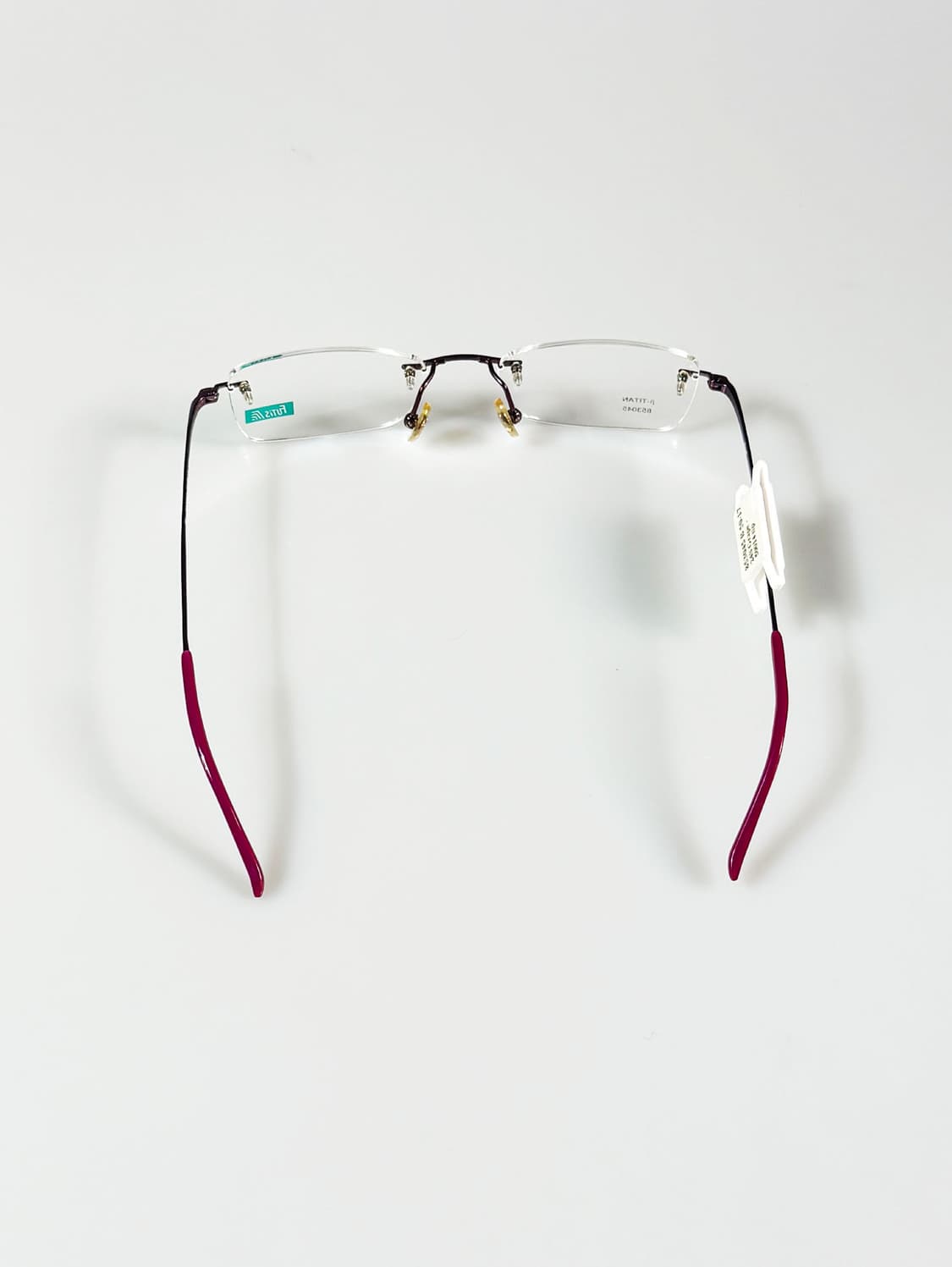 90s FUTIS 무테 스퀘어 메탈 빈티지 안경 상품이미지5