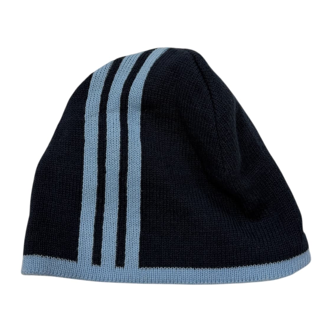 아디다스 빈티지 삼선 아크릴 모 Y2K 비니 모자 네이비 블루 상품이미지2