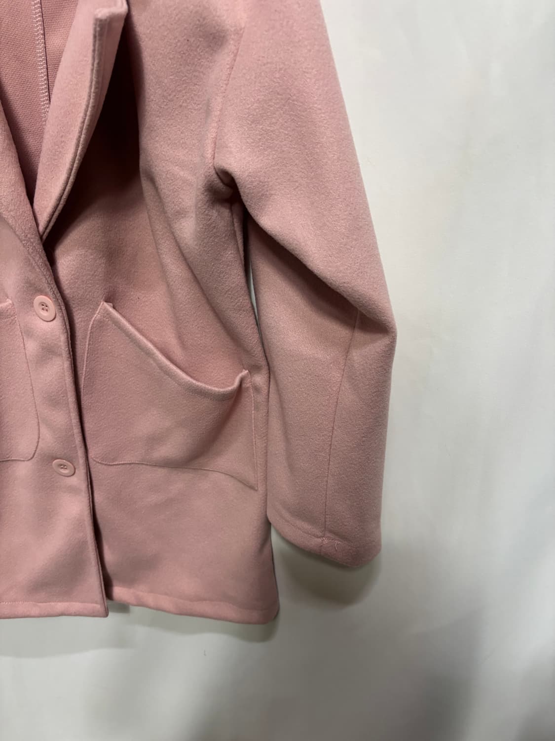 인디 핑크 하프 코트 자켓 봄 가을 간절기 캐주얼 자켓 상품이미지3