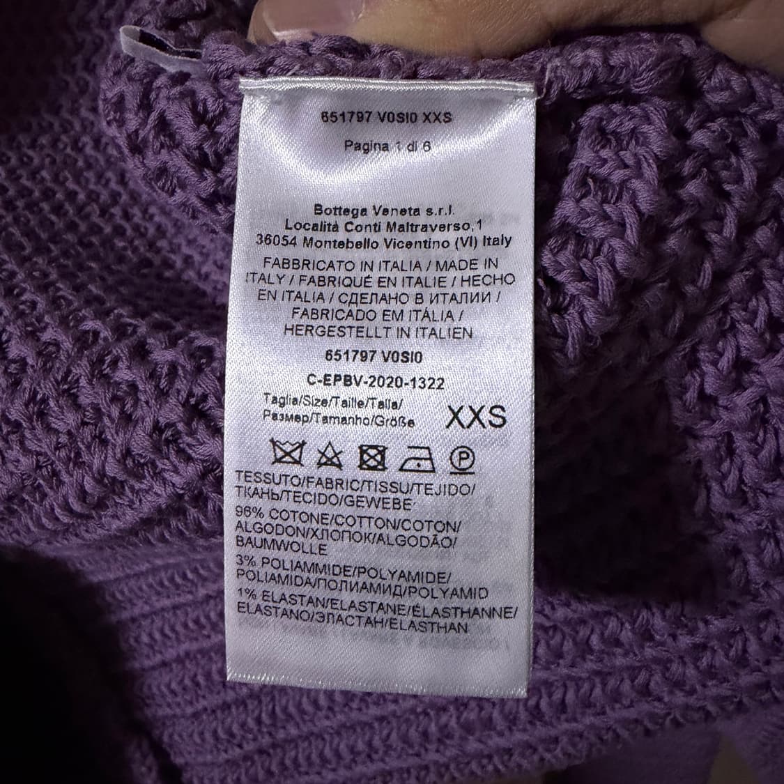  보테가베네타 크로셰 코튼 혼방 SS21 두툼 가디건 XXS (44) 상품이미지9