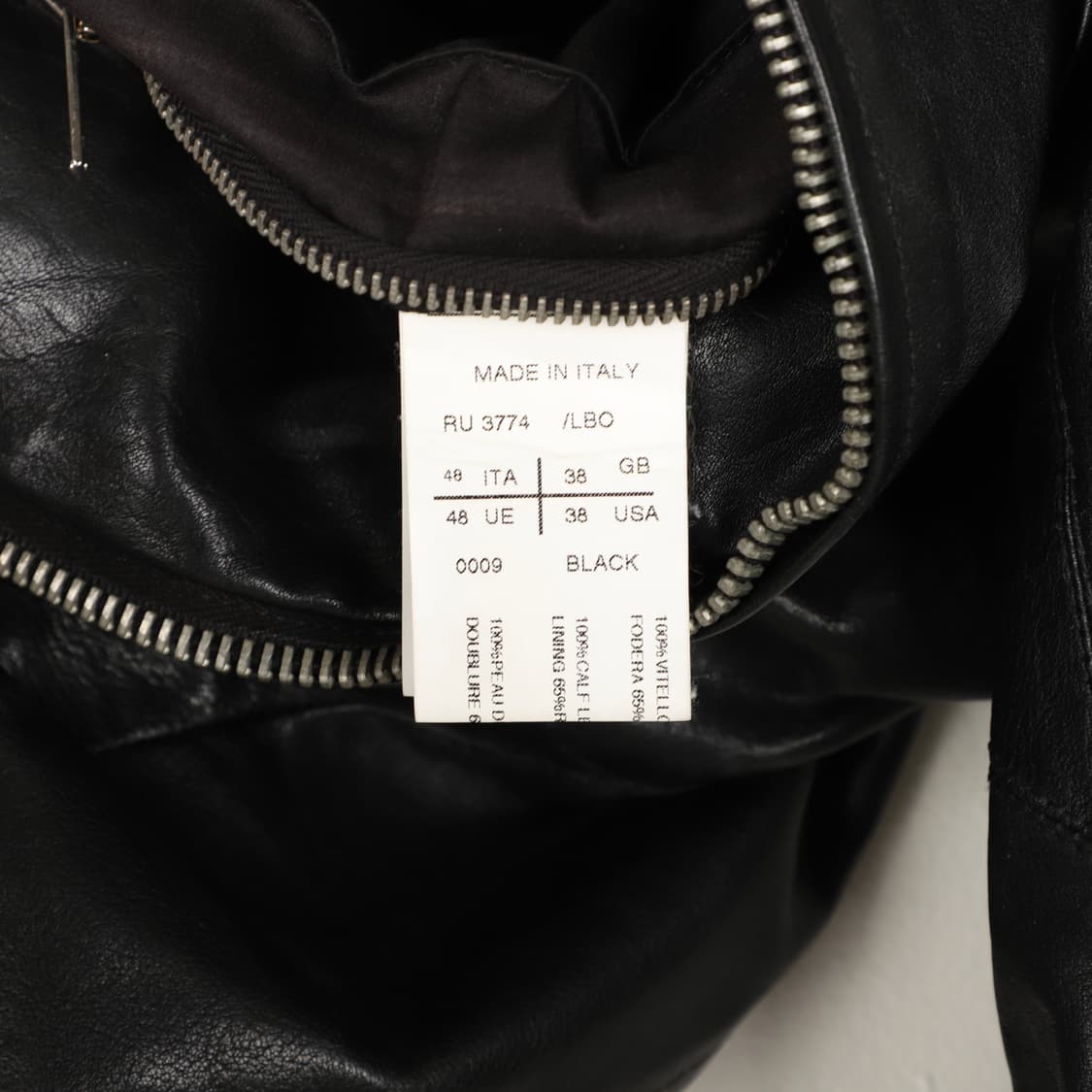 48 / Rick Owens 릭오웬스 아카이브 레더 자켓 상품이미지7