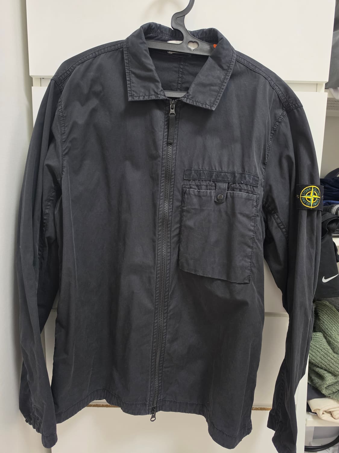 스톤아일랜드 수피마 코튼 셔츠 블랙L 상품이미지1