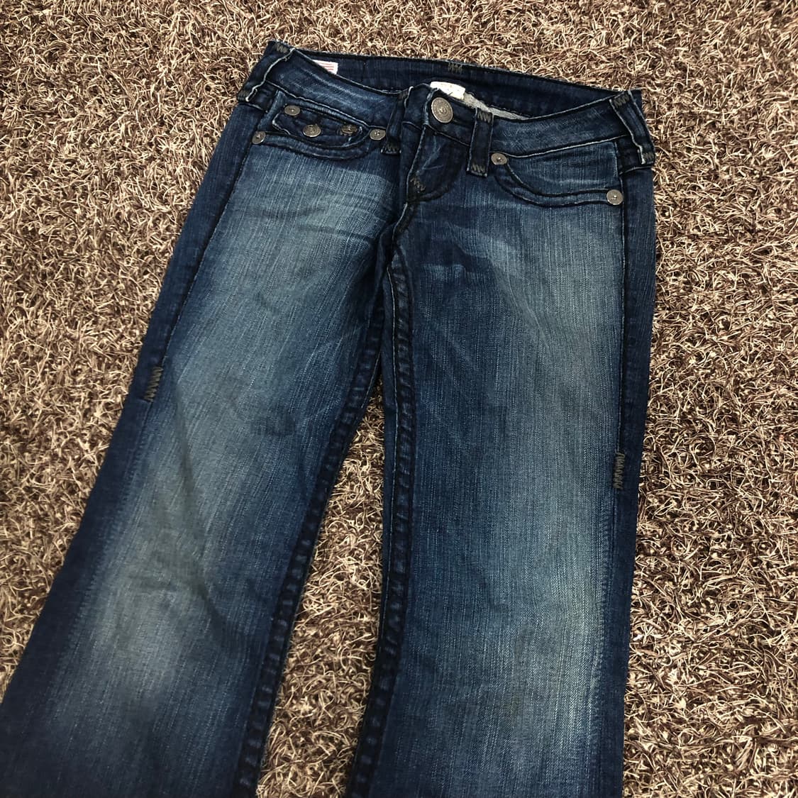 트루릴리전 토니 슈퍼 티 워싱 데님 팬츠 상품이미지3