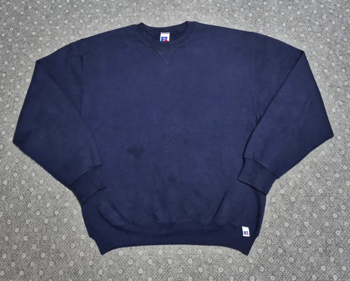 [L]90s MEXICO Made 러셀 네이비 스웻  -328 상품이미지1