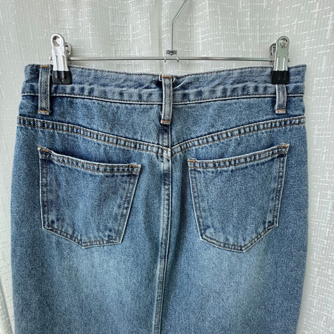 데님 청 롱스커트 M 상품이미지8