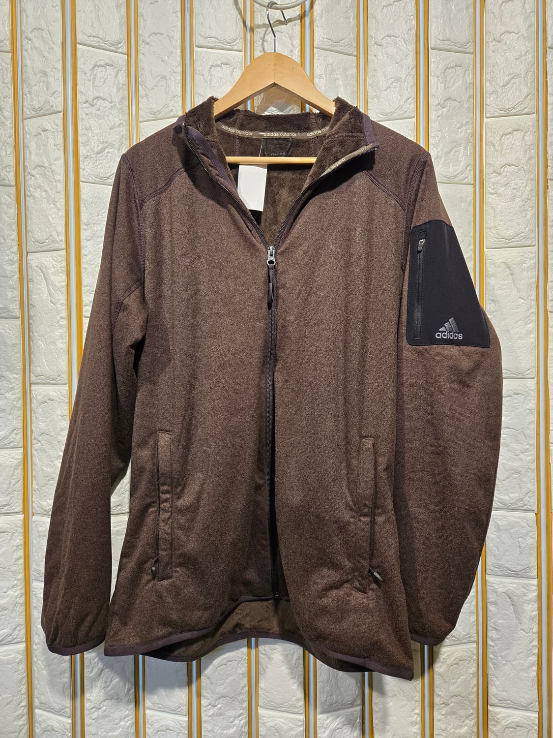 아디다스 기모 보아털 후드집업 100-105 상품이미지1