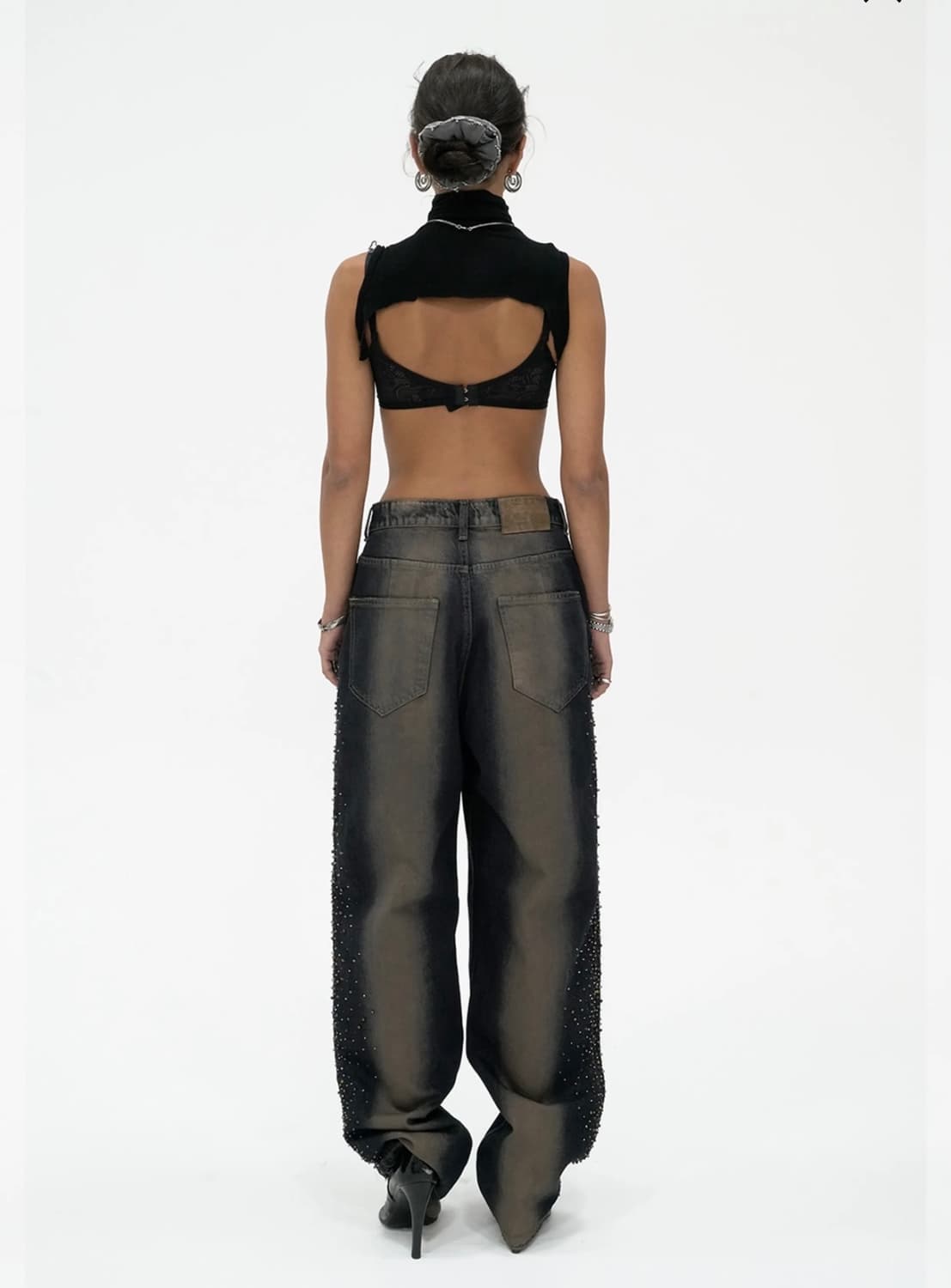 604service BEADED U SHAPE WAIST JEAN 상품이미지3