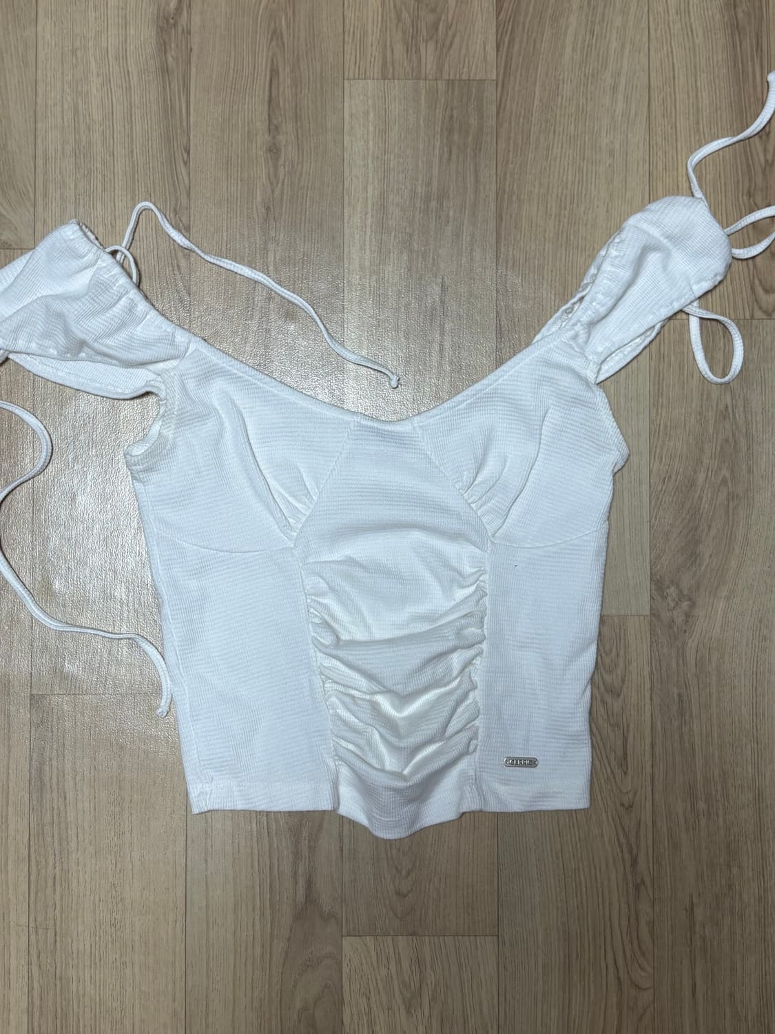 cerric 세릭 셔링 반팔 하프탑 상품이미지1