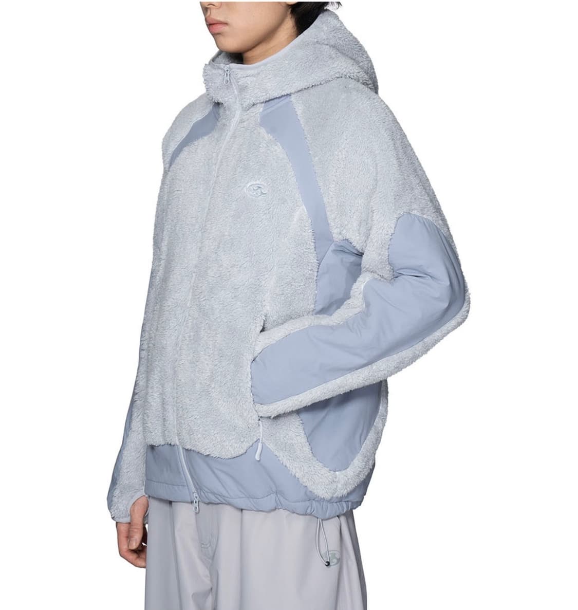 산산기어 플리스 후디드자켓 라이트그레이 1size 상품이미지1