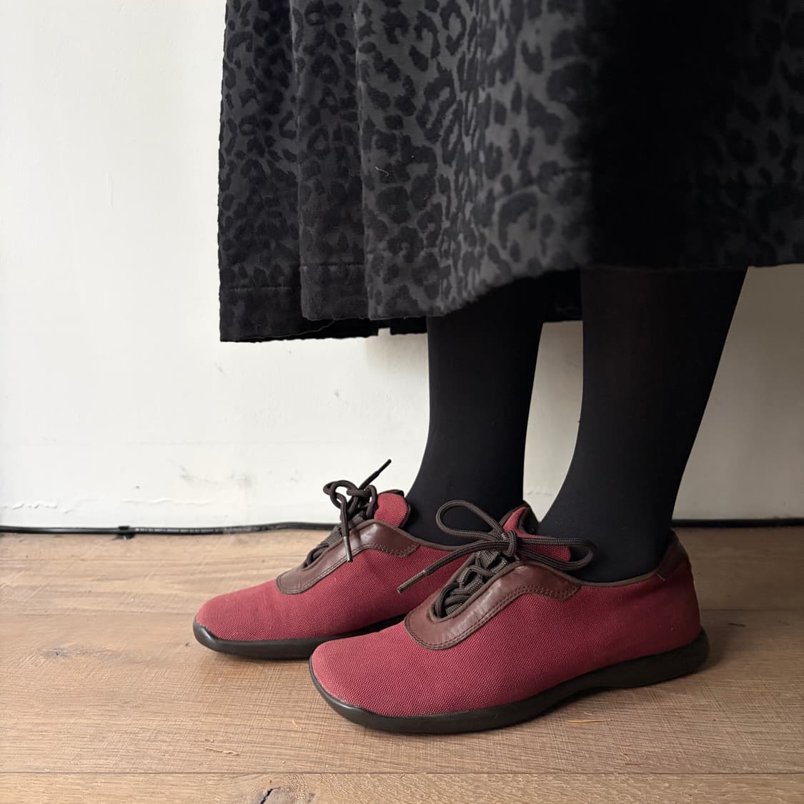 Square Toe Cotton Sneakers 상품이미지3