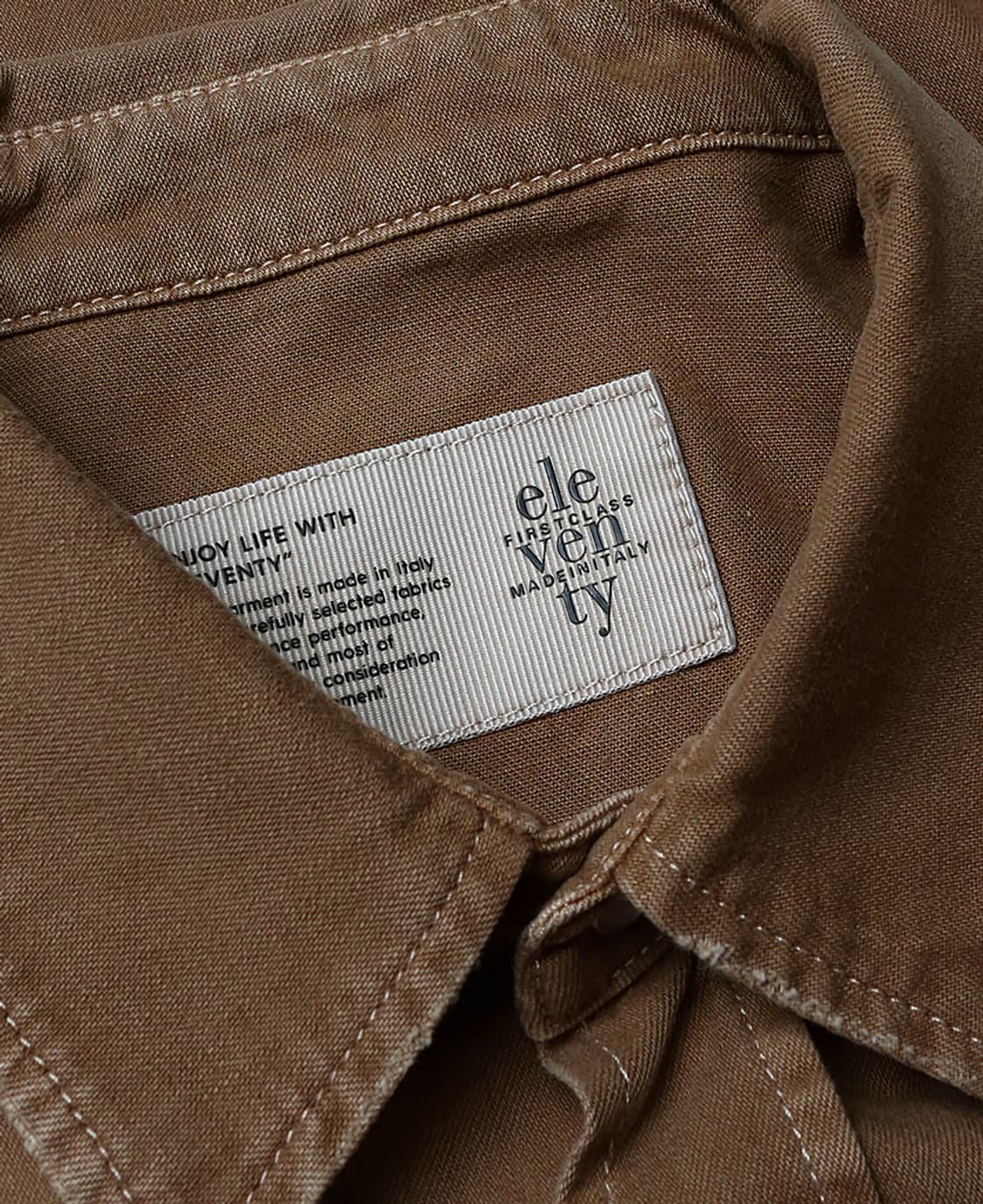 일레븐티 [Eleventy] 빈티지 브라운 코튼 워싱 웨스턴 셔츠 상품이미지7