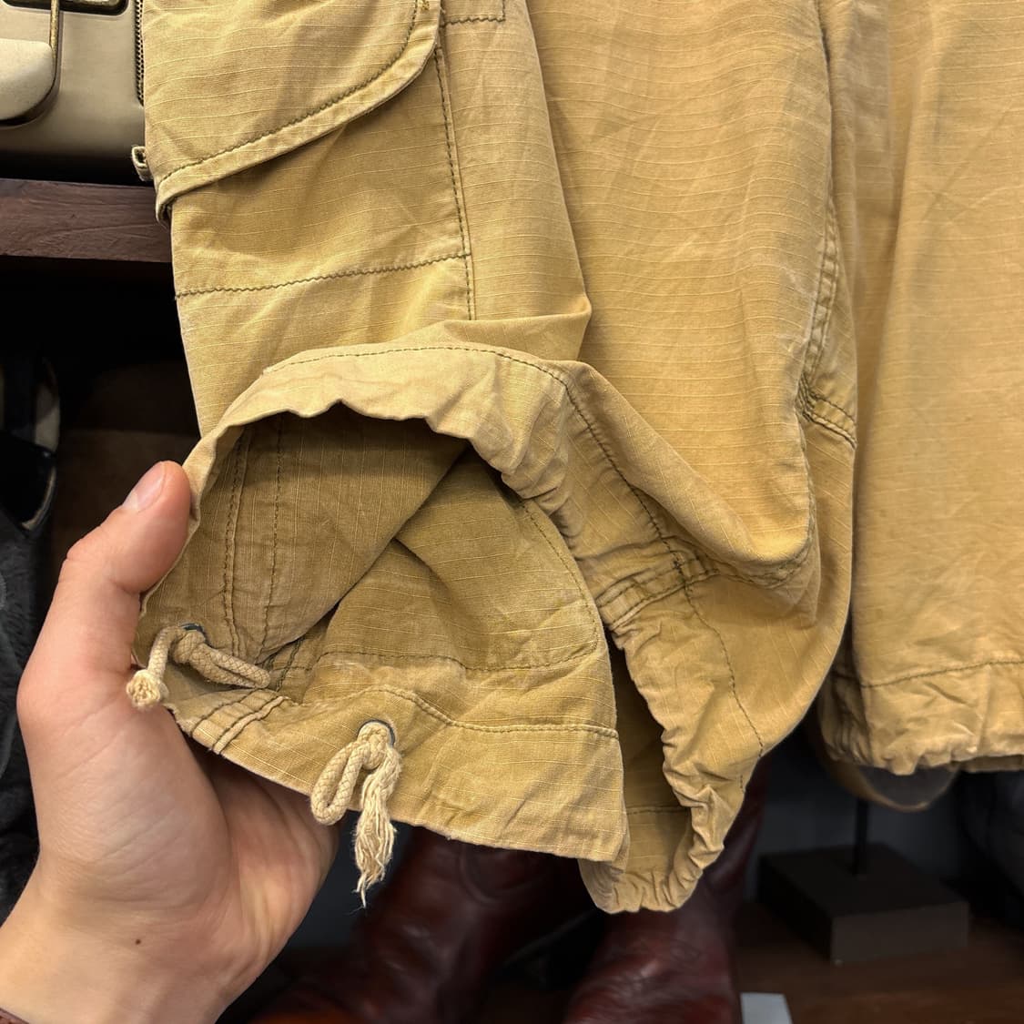 폴로랄프로렌 밀리터리 베이스 립스탑 빅카고 하프팬츠 N1278   상품이미지5