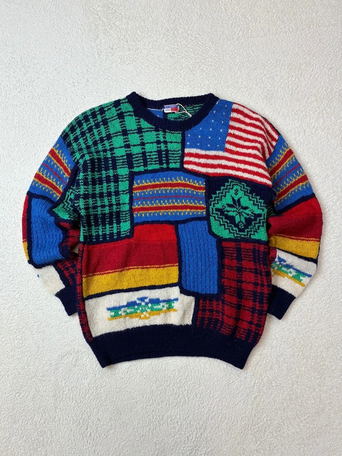 아이비리그 90's 헤비 울 패턴 니트 PN5931 상품이미지1