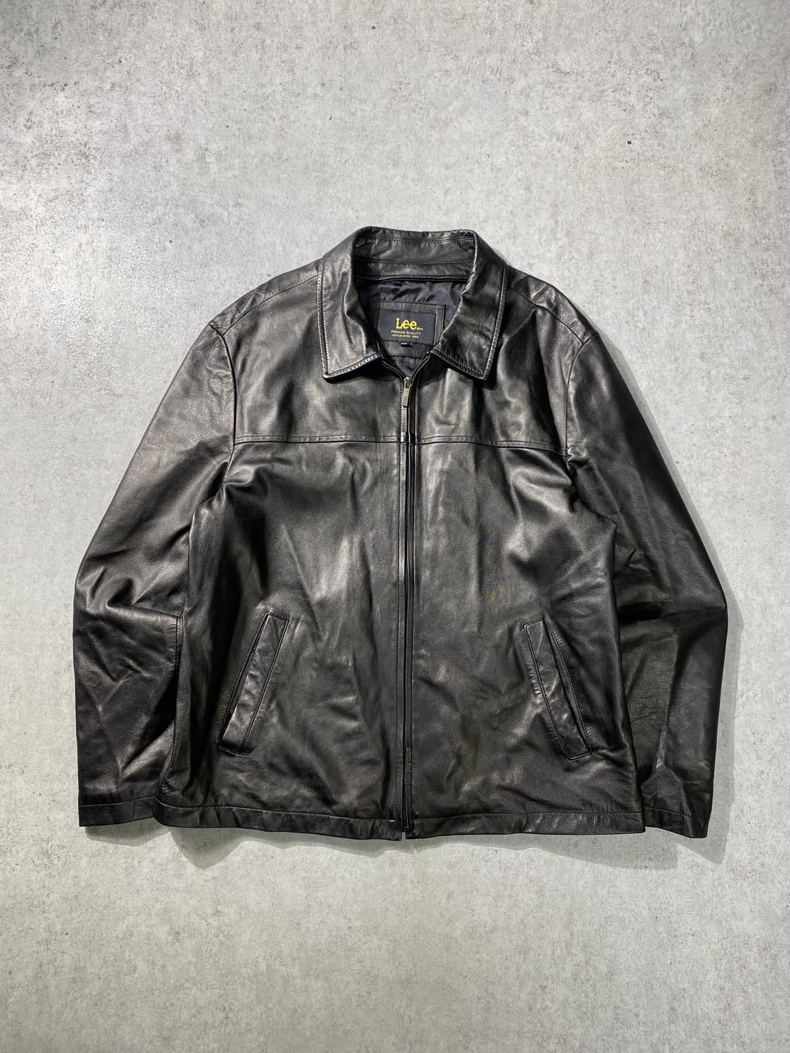 [105] 90s Lee 양가죽 싱글 레더 자켓 상품이미지1