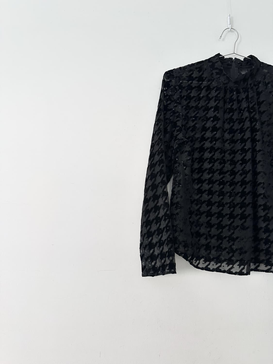 Hound pattern layer top / black 상품이미지2