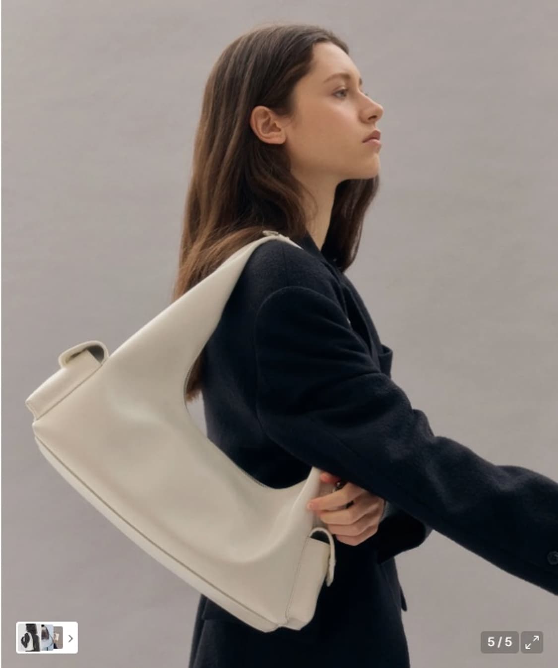 코이무이 Poket Hobo Bag Medium (Ivory) 상품이미지3