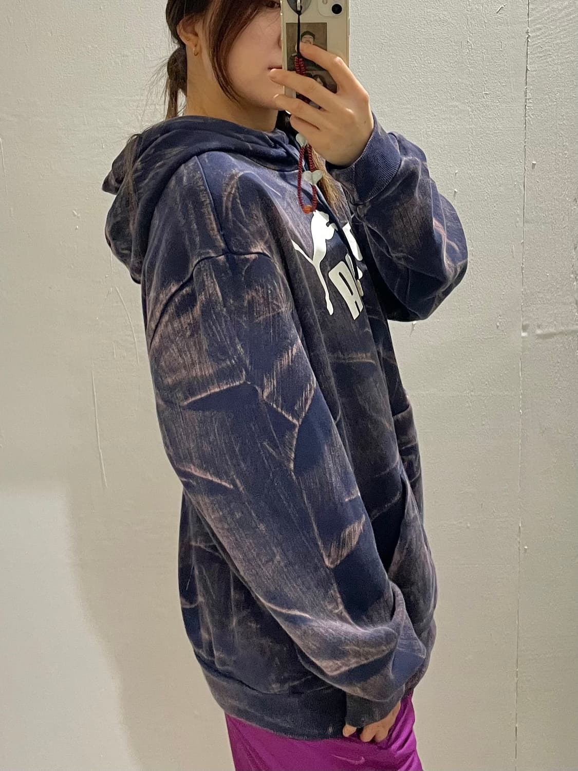 푸마 블리치 워싱 후드티 상품이미지2