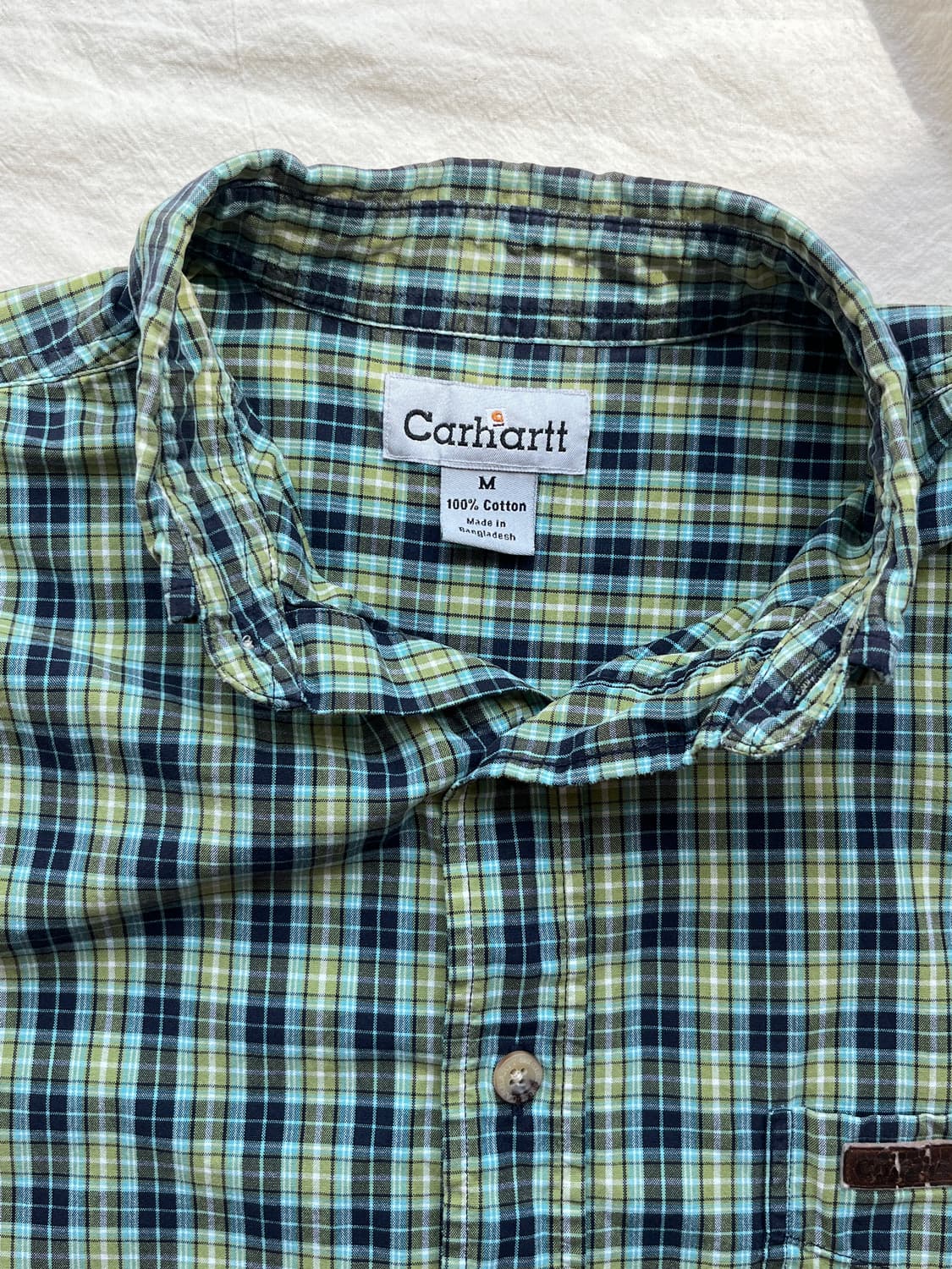 칼하트 릴렉스드 핏 체크 셔츠 상품이미지3