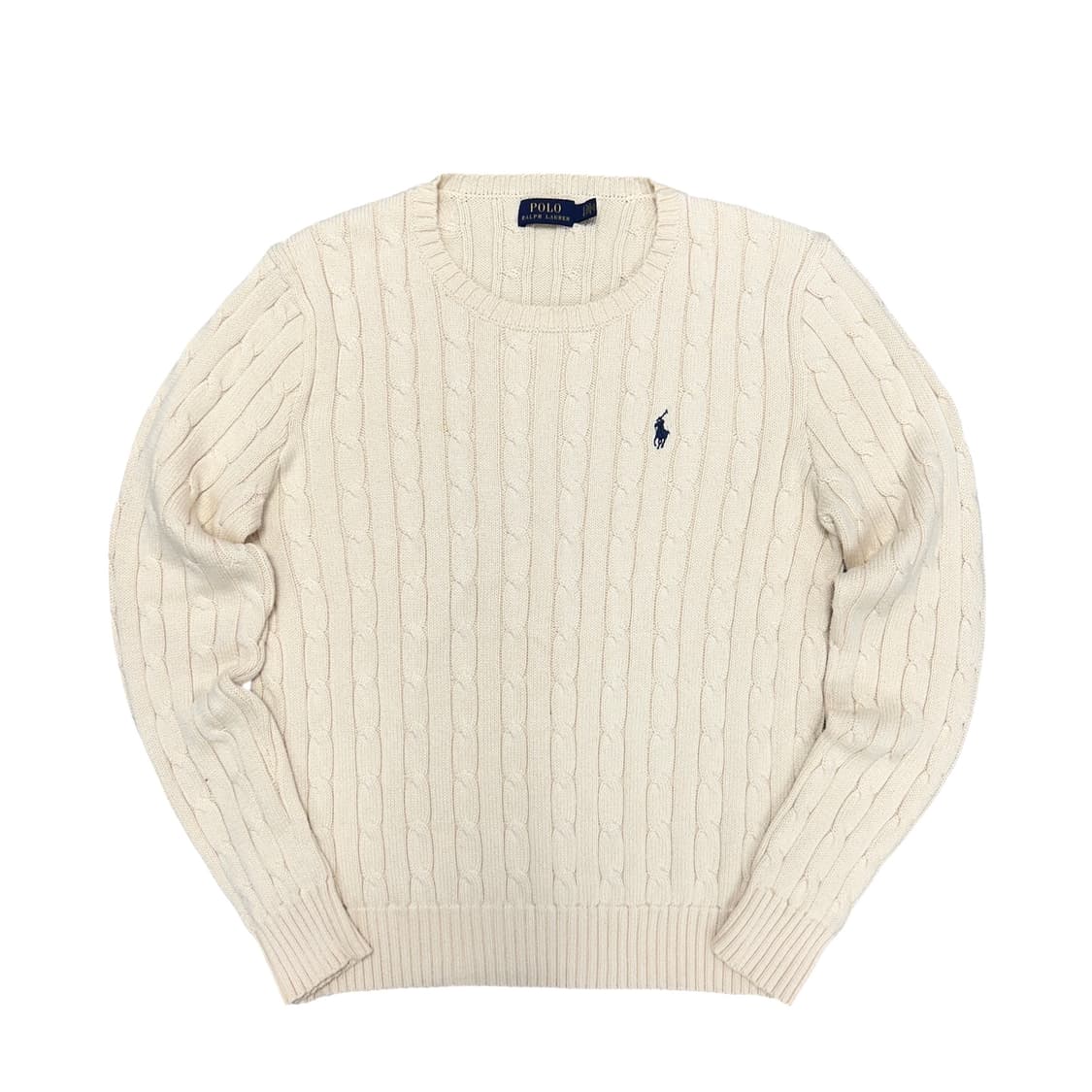 폴로 우먼스 아이보리 케이블니트(L) 상품이미지1