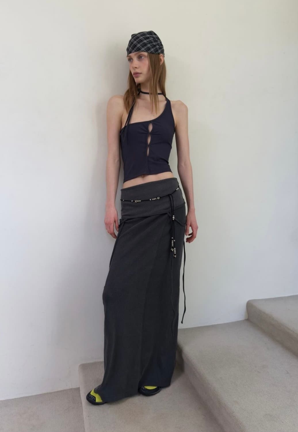 TWO WAY LONG DRESS(charcoal) 상품이미지3