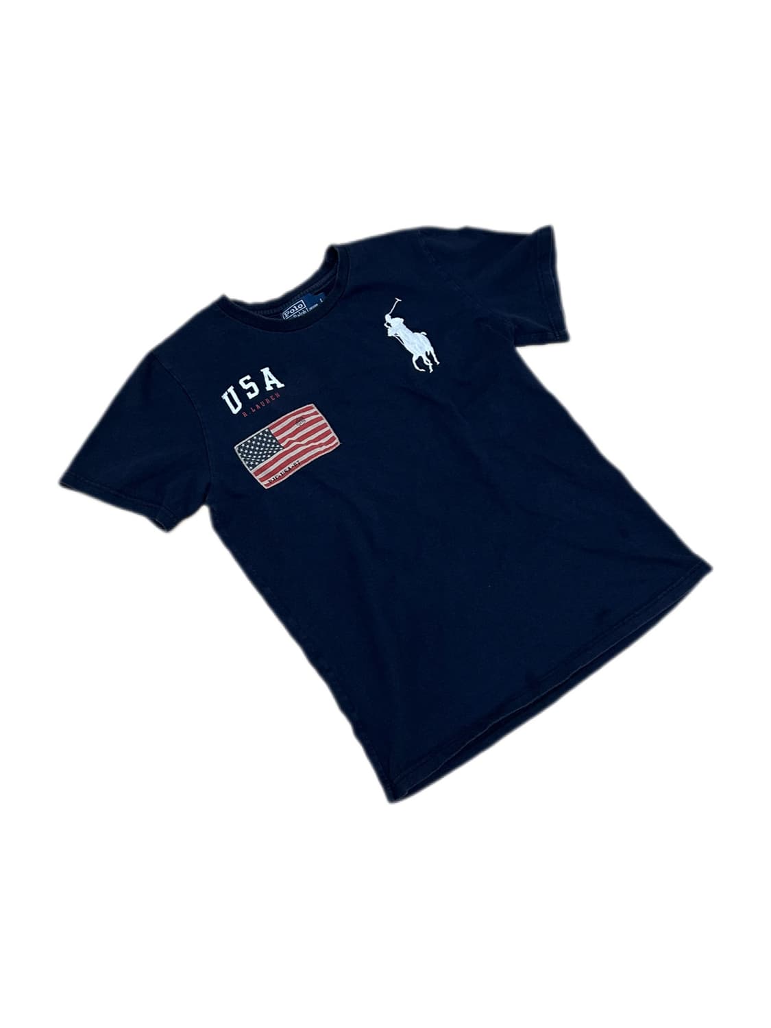 폴로 랄프로렌 네이비 성조기 빅포니 티셔츠 상품이미지1