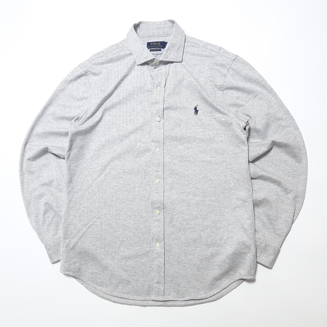 폴로 랄프로렌 신형 QR 니트 드레스 헤링본 셔츠 상품이미지1