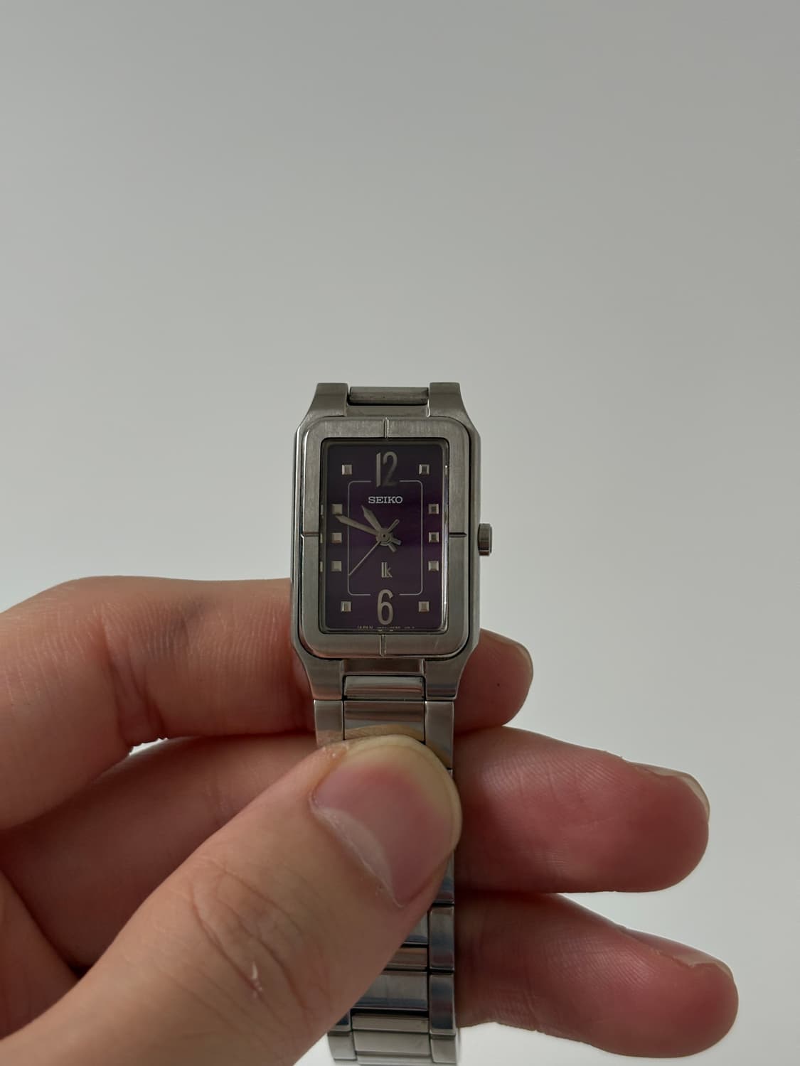 2000s Lukia Purple Silver Square Quartz 상품이미지2