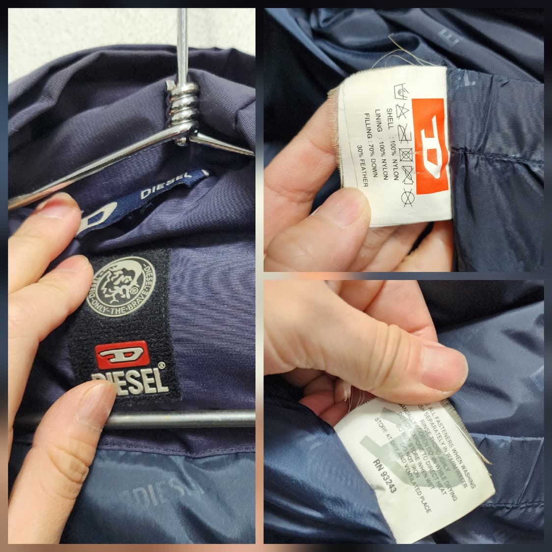 (빅사이즈) 디젤 n2b 00s 오리털 패딩 점퍼 상품이미지8