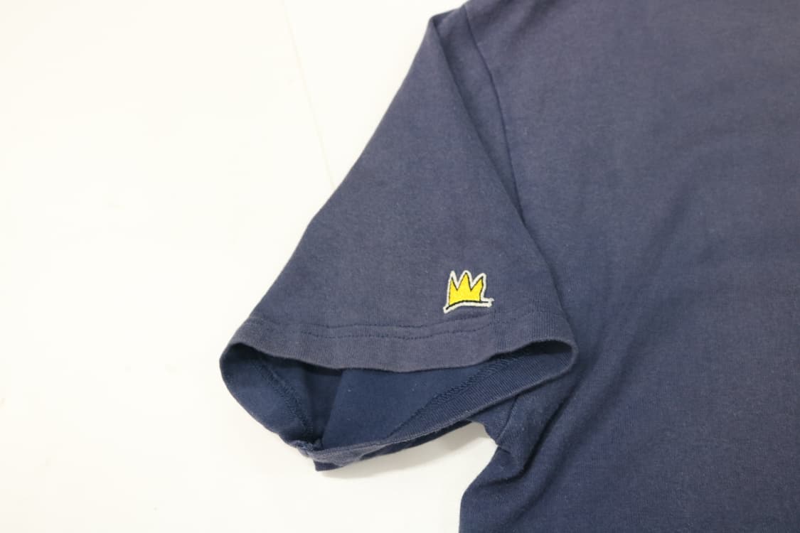 장 미쉘 바스키아 빈티지 크라운 아트웍 네이비 반팔 티셔츠 상품이미지8