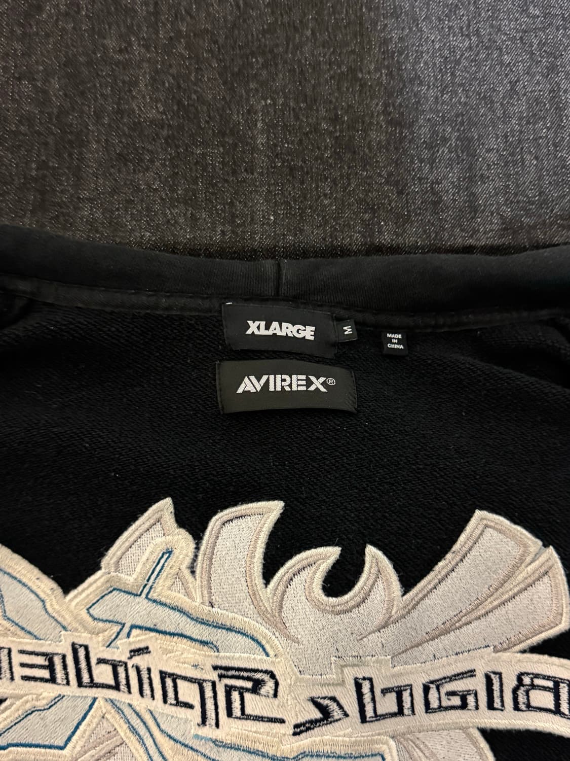 아비렉스 XLARGE 일본 한정 콜라보 크롭 후드 상품이미지7